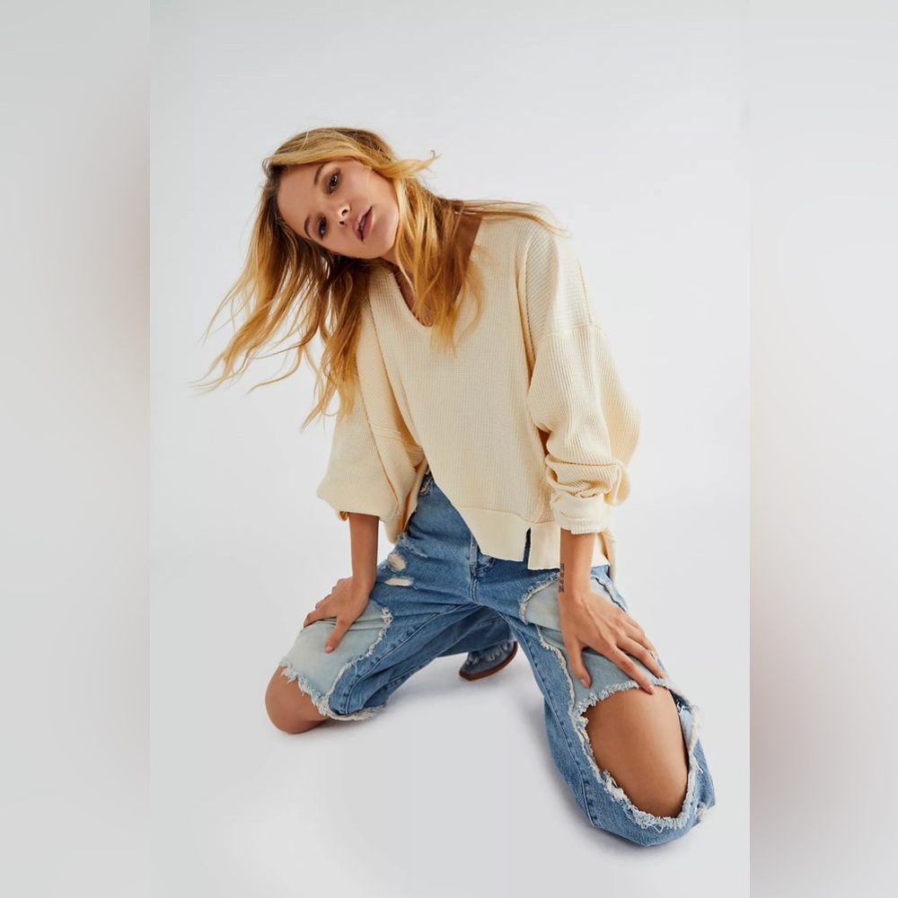 Free People Santa Clara Thermal Alabaster